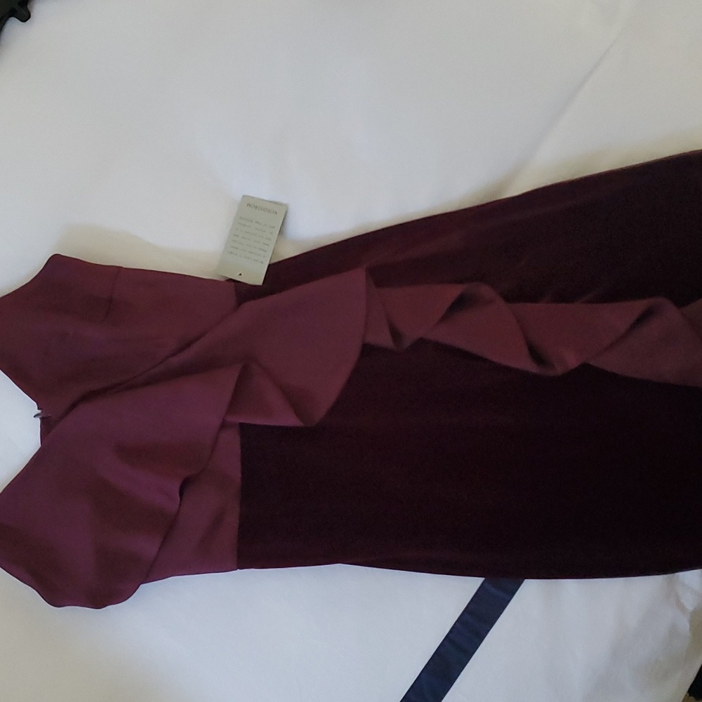 NWT Chelsea 28 Satin Velvet Dress, Small - Picture 6 of 11